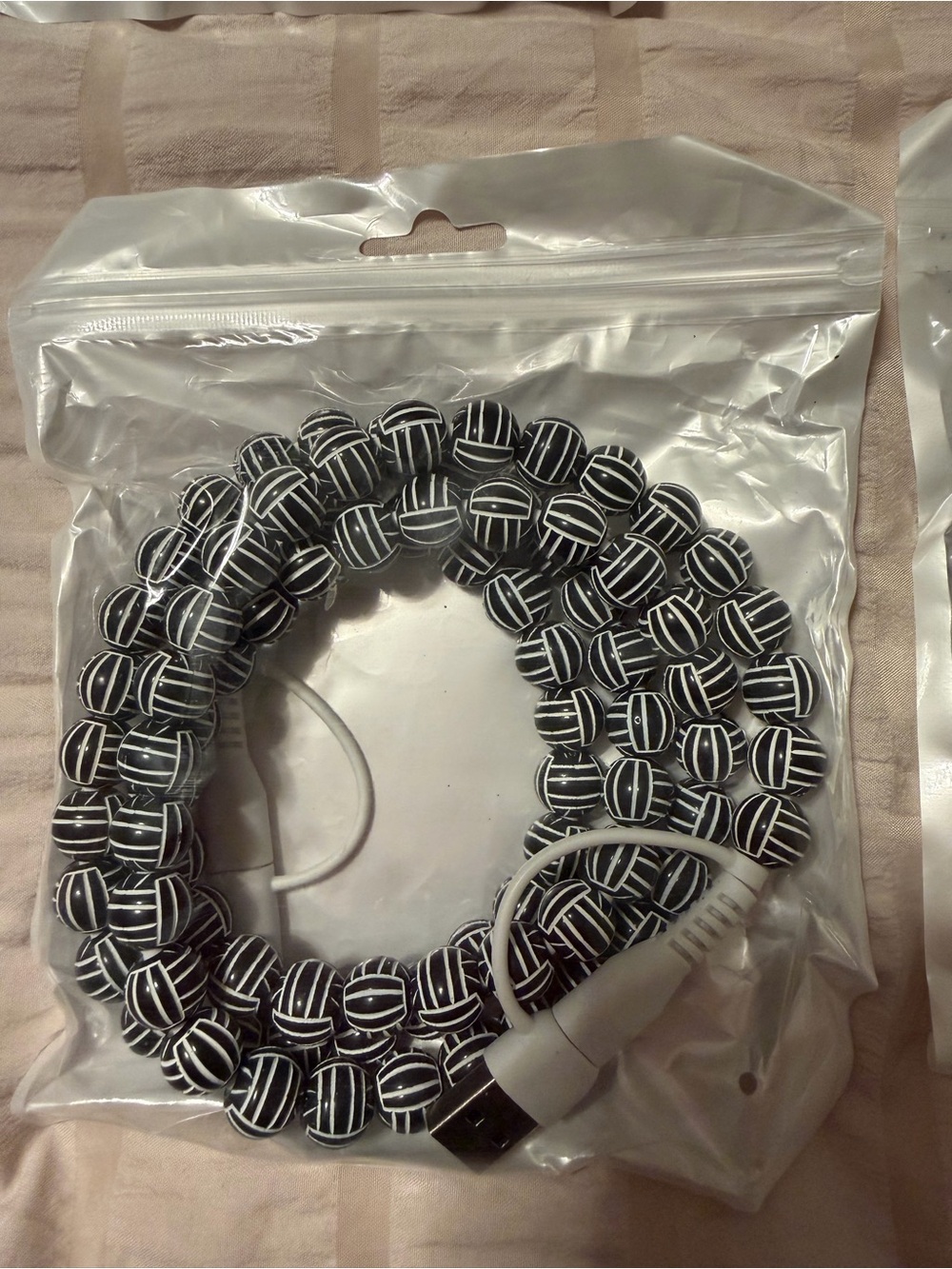 Volleyball beaded 4 in one charger